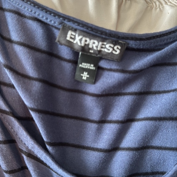 NWOT Express Navy Blue Midi Dress - Picture 3 of 3